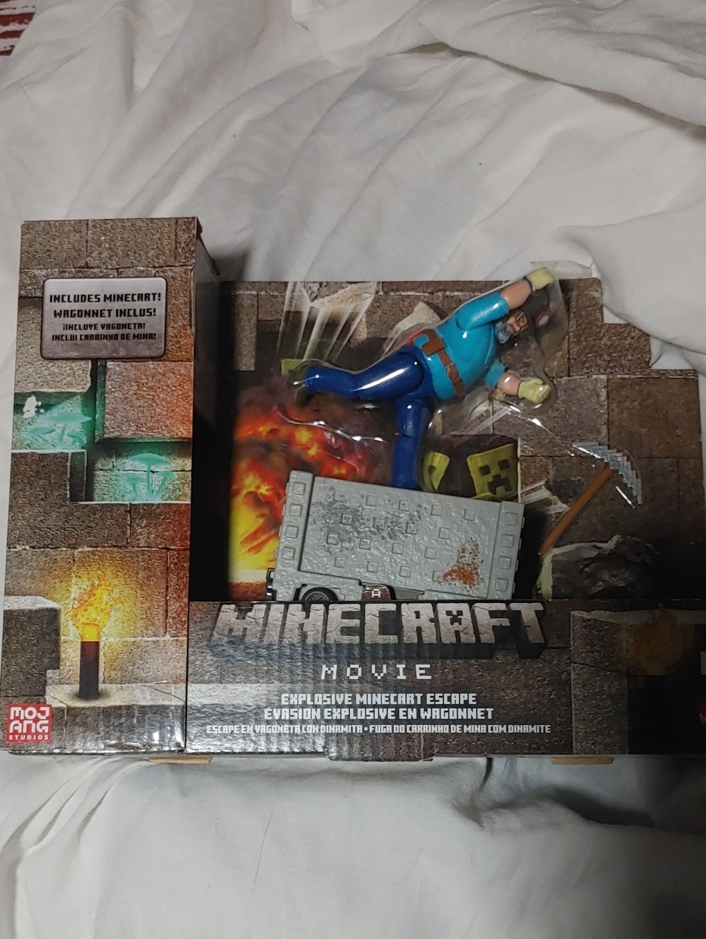 Explosive Minecart Escape Action Figure - Blue
